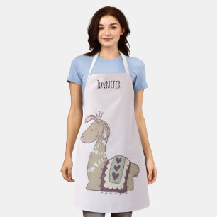 Cute Llama Princess Wearing a Crown Schort