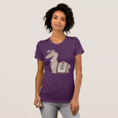Cute Llama Princess Wearing a Crown T-shirt (Voorkant volledig)