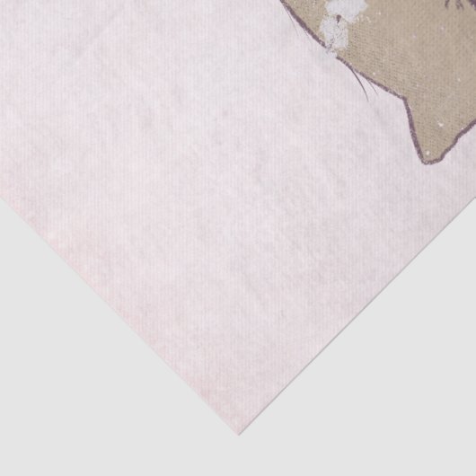 Cute Llama Princess Wearing a Crown Tissuepapier (Detail)