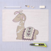 Cute Llama Princess Wearing a Crown Tissuepapier (Craft)