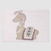 Cute Llama Princess Wearing a Crown Tissuepapier (Voorkant)