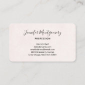 Cute Llama Princess Wearing a Crown Visitekaartje (Achterkant)