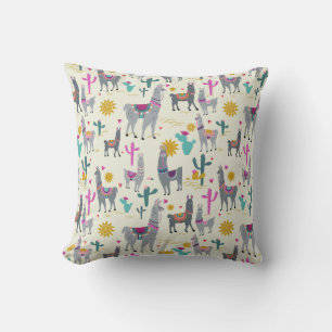 Cute Llama Print Decor Pillow Kussen