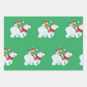 Cute llama Reindeer Polar Beer Kerstmis Inpakpapier Vel (Voorkant 2)