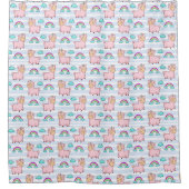 Cute Llama Shower Curtain Douchegordijn (Voorkant)