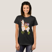 Cute Llama Sloth Koala Valentines Day Mothers Day  T-shirt (Voorkant volledig)