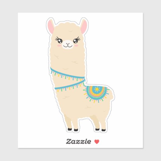 Cute Llama Sticker (Vel)