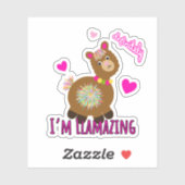 Cute llama sticker (Vel)