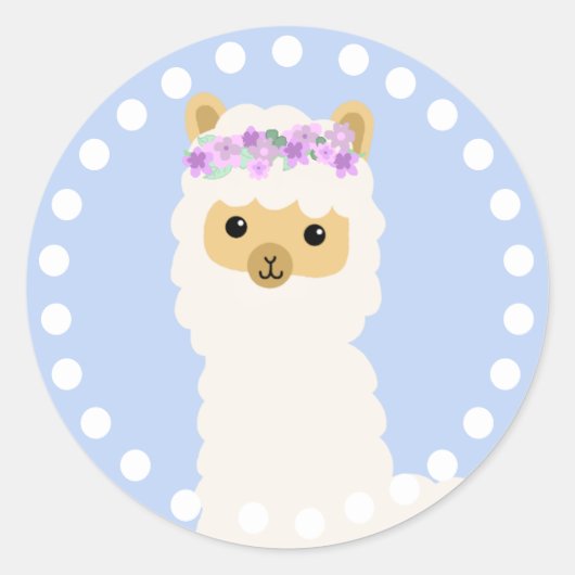 Cute Llama Stickers (Voorkant)