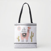 Cute Llama Tote Bag (Voorkant)