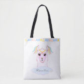 Cute Llama Tote Bag (Voorkant)