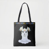 Cute Llama Tote Bag (Voorkant)