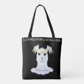 Cute Llama Tote Bag (Achterkant)