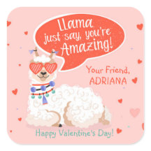 Cute Llama Valentijn