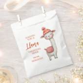 Cute Llama Valentine's Day Treat Sack, Valentine Bedankzakje (Geknipt)
