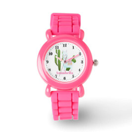 Cute llama voegt naam meisjes toe horloge