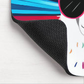 Cute Llama Wearing Cool Sunglass Muismat (Hoek)