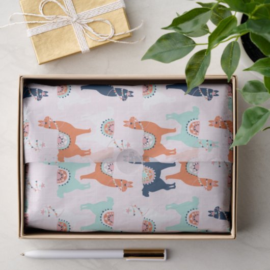 Cute Llama-weefselpapier Tissuepapier (Geschenk)