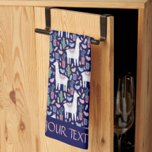 Cute Llama Whimsical Botanical Pattern