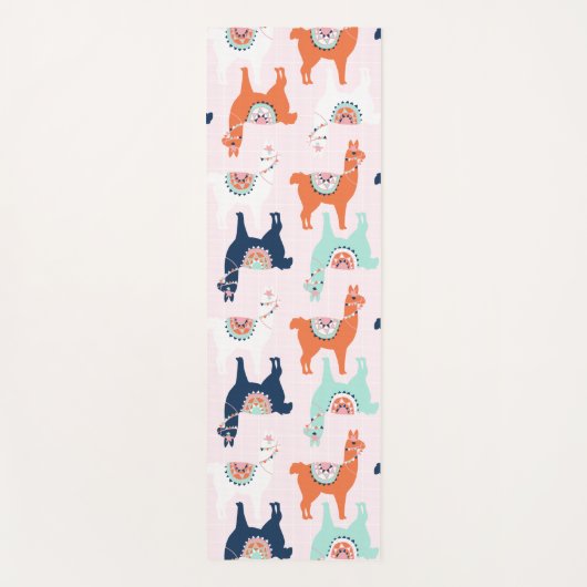 Cute Llama Yoga Mat (Voorkant)