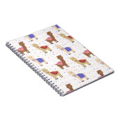 Cute Llamas Alpacas Peruvian Animal Colorful Notitieboek (Rechterzijde)