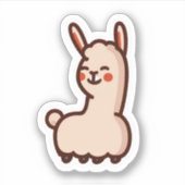 Cute Llamas Sticker (Voorkant)