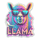 Cute Llamas Sticker (Voorkant)