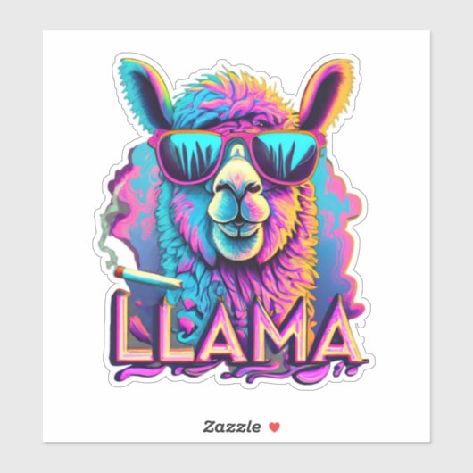 Cute Llamas Sticker (Vel)