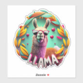 Cute Llamas Sticker (Vel)