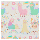 Cute Llamas Stof (Close Up)