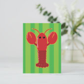 Cute Lobster Briefkaart (Staand voorkant)
