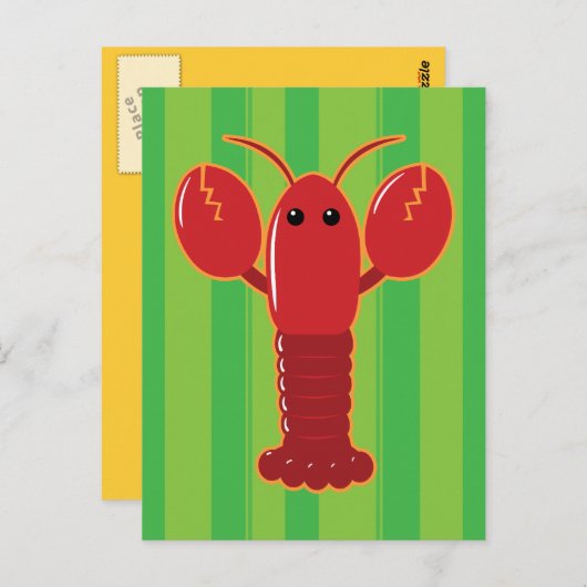 Cute Lobster Briefkaart (Voorkant / Achterkant)