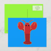 Cute Lobster Briefkaart (Voorkant / Achterkant)