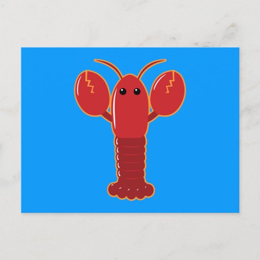 Cute Lobster Briefkaart (Voorkant)