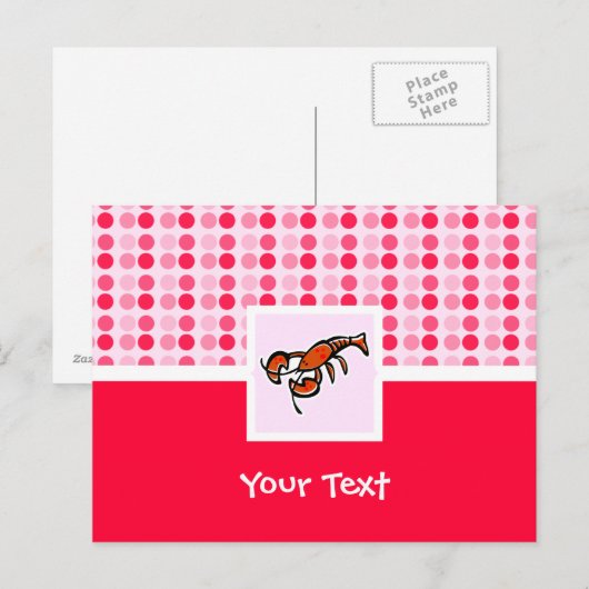 Cute Lobster Briefkaart (Voorkant / Achterkant)