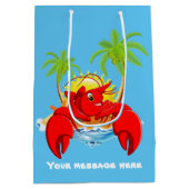 Cute Lobster-hoofdpartij Medium Cadeauzakje (Achterkant)