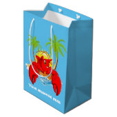 Cute Lobster-hoofdpartij Medium Cadeauzakje (Achterkant Gekanteld)