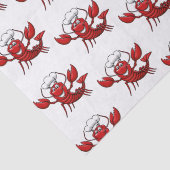 Cute Lobster-hoofdpartij Tissuepapier (Detail)