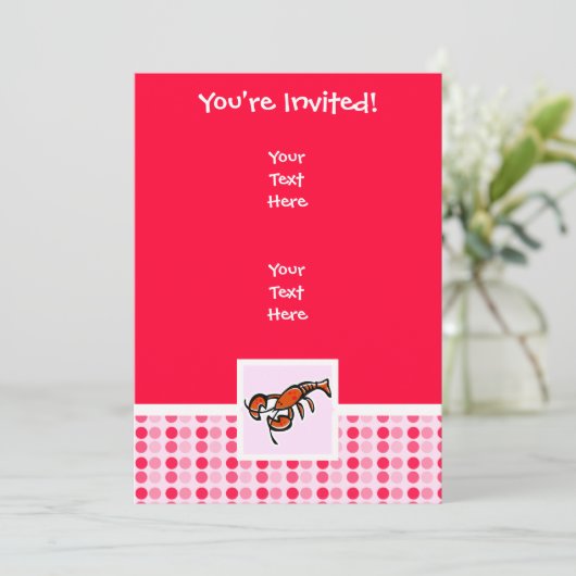 Cute Lobster Kaart (Staand voorkant)