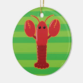 Cute Lobster Keramisch Ornament (Links)