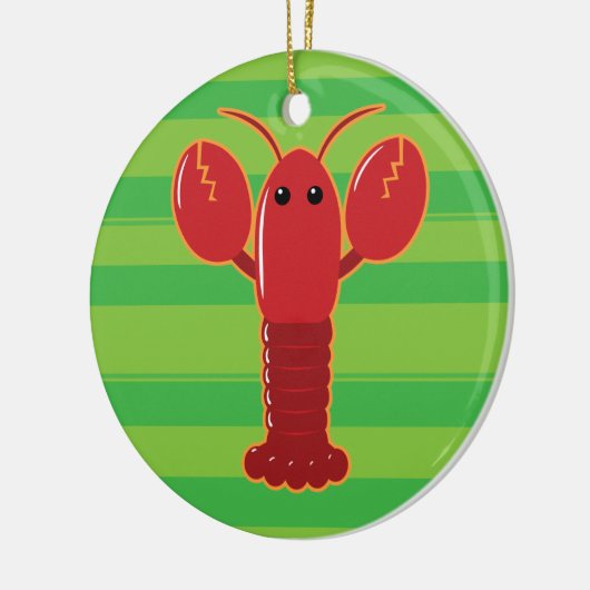 Cute Lobster Keramisch Ornament (Links)