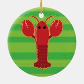 Cute Lobster Keramisch Ornament (Achterkant)