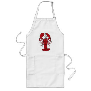 Cute Lobster Nautical strand Apron Lang Schort