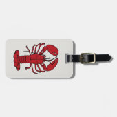 Cute Lobster Nautical strand bagagelabel (Voorkant horizontaal)