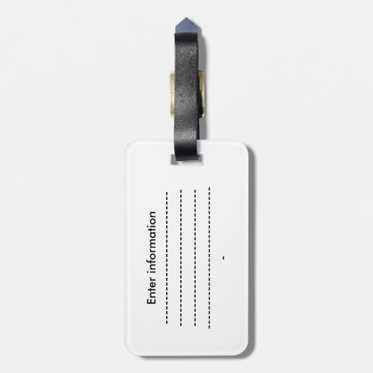 Cute Lobster Nautical strand bagagelabel (Achterkant verticaal)