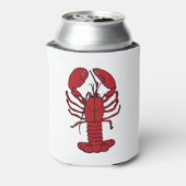 Cute Lobster Nautical strand koelbox Blikjeskoeler (Blikje Achterkant)