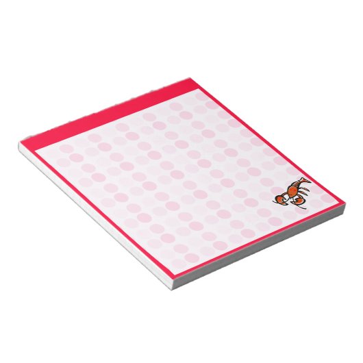 Cute Lobster Notitieblok (Schuin)