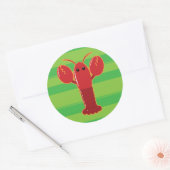 Cute Lobster Ronde Sticker (Envelop)