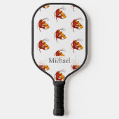 Cute Lobster Seafood Personalized Retirement Pickleball Paddle (Achterkant)