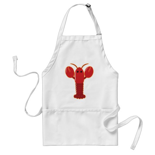 Cute Lobster Standaard Schort (Voorkant)